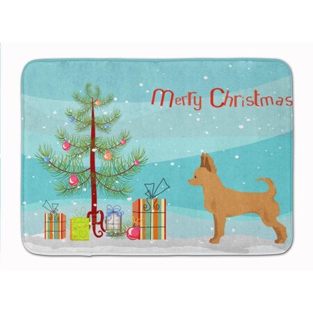 Carolines Treasures Tan Chion Christmas Tree Machine Washable Memory Foam Mat CK3814RUG